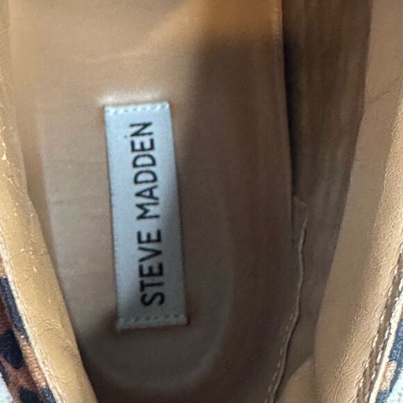 STEVE MADDEN Promoter Leopard Studded High-Top Sneakers Shoes Men's 8 Women 9.5 - Picture 8 of 8